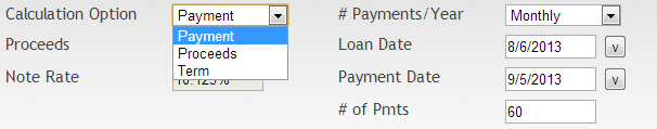 The eWinLoan also allows for 'what-if' consumer loan calculations where a desired payment amount is specified, and either the loan amount or loan term is computed.