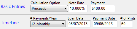 By allowing the user to compute a loan amount based upon a desired payment, a more consultative selling approach may be taken.